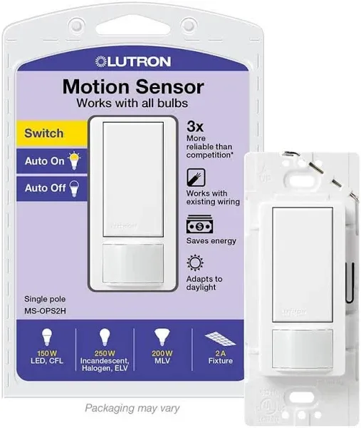 Lutron MS-OPS2H-WH Maestro Occupancy Sensor Switch Brand New