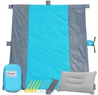 Tirrinia Waterproof Picnic Blanket Sandfree Beach Traveling Blanket