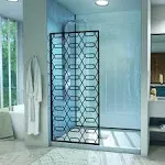 DreamLine D3234720HX-09 Linea Maze 34W x 72&#034;H Single Panel Frameless Shower Door