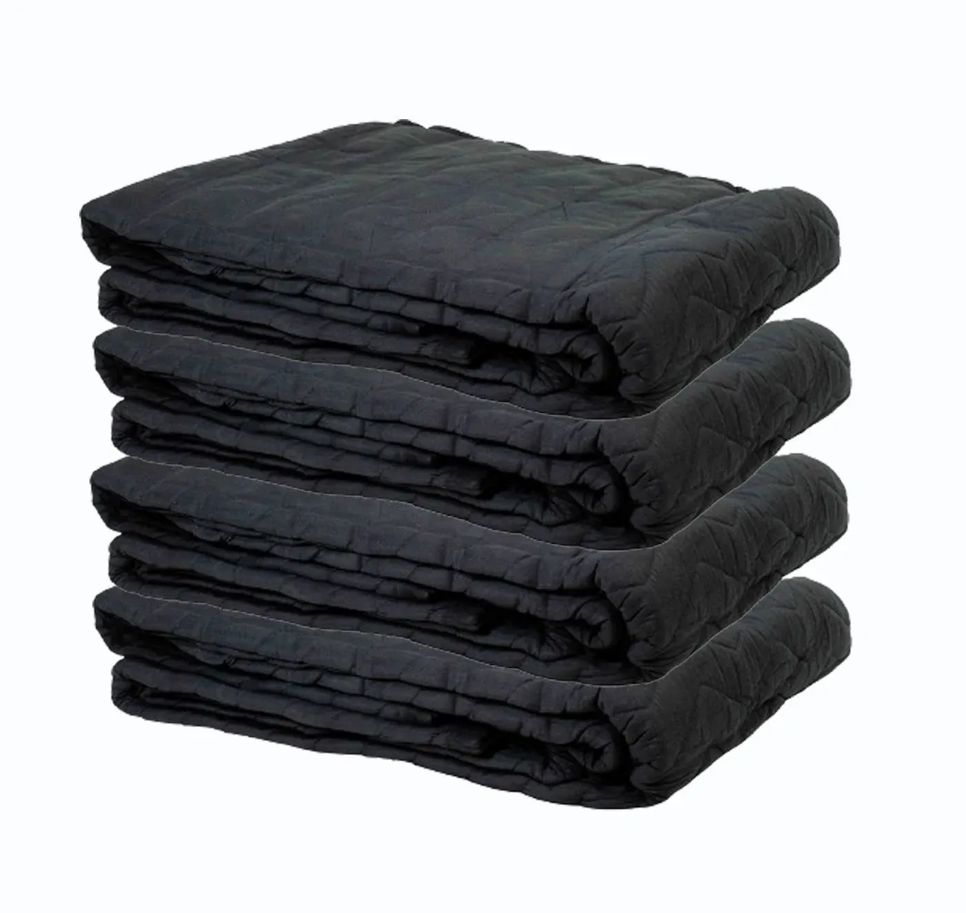 Mytee Products 4 Pack Large Sound Blanket 96" x 80" - Black Sound Dampening Blanket - Durable Woven Cotton/Polyester Blend Material - 12 lbs per