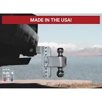 Weigh Safe 6in Drop for 2in Receiver 180 Degrees Adjustable Trailer Hitch Ball Mount