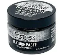 Black Opaque Tim Holtz Distress Texture Paste