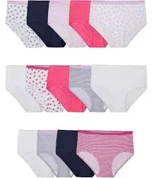 Fruit of the Loom Girls' Eversoft Brief Underwear, 14 Pack, Sizes 4-14