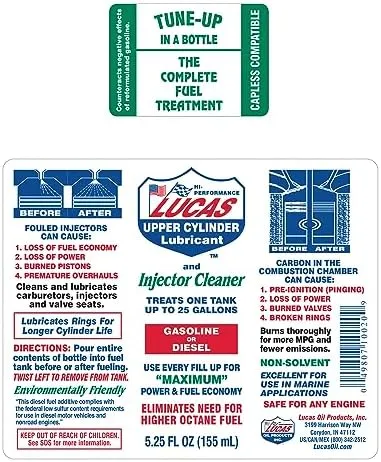 Lucas Oil Products 10020 Upper Cylinder Lube/Fuel Treatment 24 PK