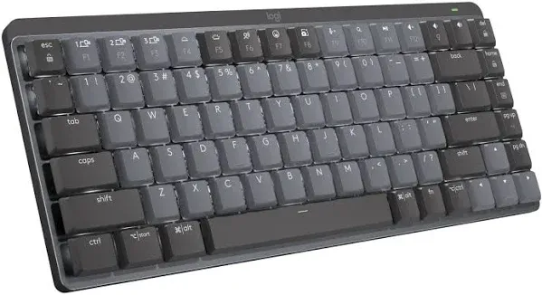 Logitech MX Mechanical Mini Wireless Illuminated Keyboard, Tactile Quiet Switch