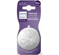 Avent Natural Response Nipple Flow 3 - 1m+ 2 Pack