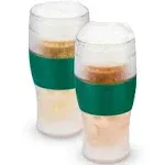 Host Freeze, Frozen Mugs, Freezable Pint Set, Beer Keep Your Set of 2, Green 