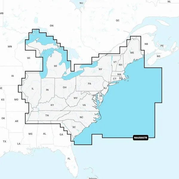 Garmin Navionics+ U.S. East