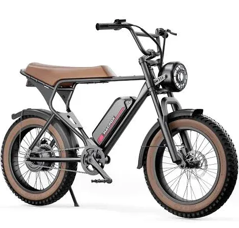 Macfox X1S Electric Commuter Bike | Budget Electric Bike Brown / Single / with