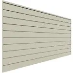 Proslat 8 ft. x 4 ft. PVC Slatwall - Charcoal