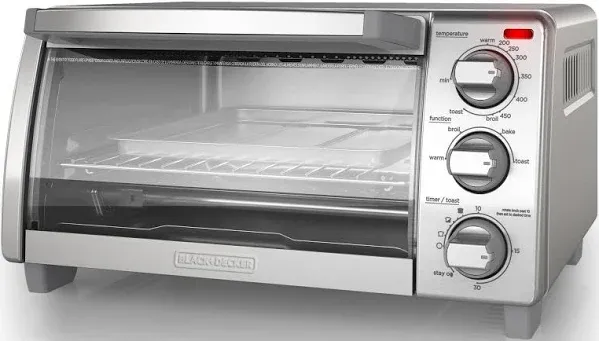 BLACK+DECKER 4 Slice Toaster Oven