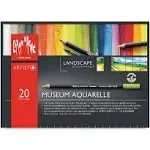 Caran d'Ache Landscape Museum Aquarelle Pencil Set of 20 Colors