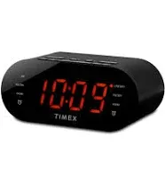 TIMEX AM/FM Dual Alarm Clock Radio T231GRY