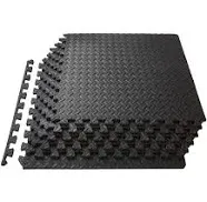 Exercise Puzzle Mat, Grey, 24" x 24"