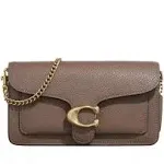 Coach Tabby Chain Leather Clutch Bag