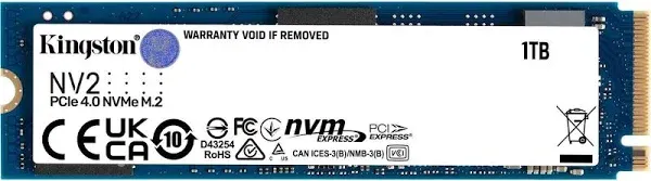 Kingston NV2 M.2 2280 PCIe 4.0 NVMe SSD SNV2S/