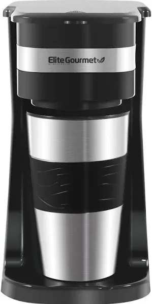 Elite Gourmet Personal Single-Serve Compact Coffee Maker, Model EHC111A- New