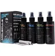 Molecule Motorcycle Helmet Care Cleaner Kit 4 Bottle GLOSS Helmets 6300-0804-01