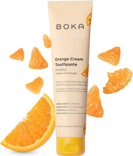 Boka Fluoride Free Toothpaste Nano Hydroxyapatite, Remineralizing, Sensitive Teeth, Whitening Dentist Recommended for