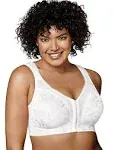 Playtex 18 Hour 'Easier On' Front-Close Wirefree Bra with Flex Back - 4695B - White - 44ddd