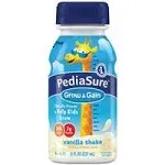 PediaSure Grow & Gain Shake, Vanilla, 8 Ounce Bottle, Ready to Use, 6 Count, #58049, #58049 PK