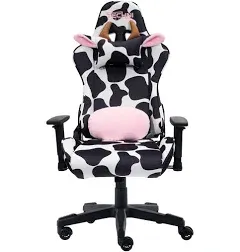 Techni Sport TS85 Cow Print LUXX Series Gaming Chair