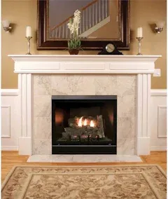 Empire Comfort Systems 42" Tahoe Deluxe Clean-Face Direct-Vent Fireplace DVCD42FP Natural Gas / Millivolt w/ Blower