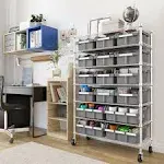 Commercial 7 Tier NSF 16 Bin Shelving Rack - Seville Classics