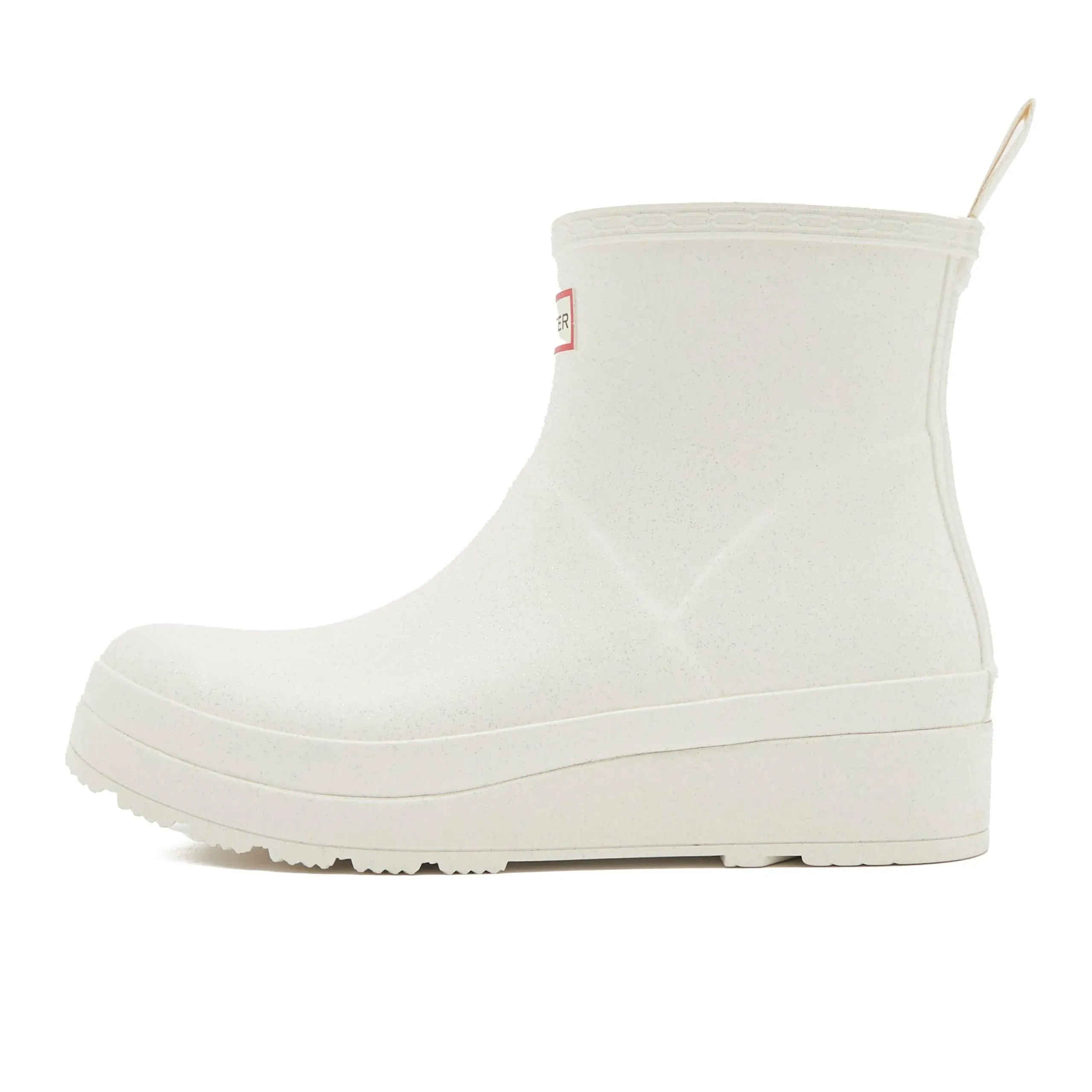 Hunter Boots | Women's Play Starcloud Glitter Short Rain Boots 6 Shaded White