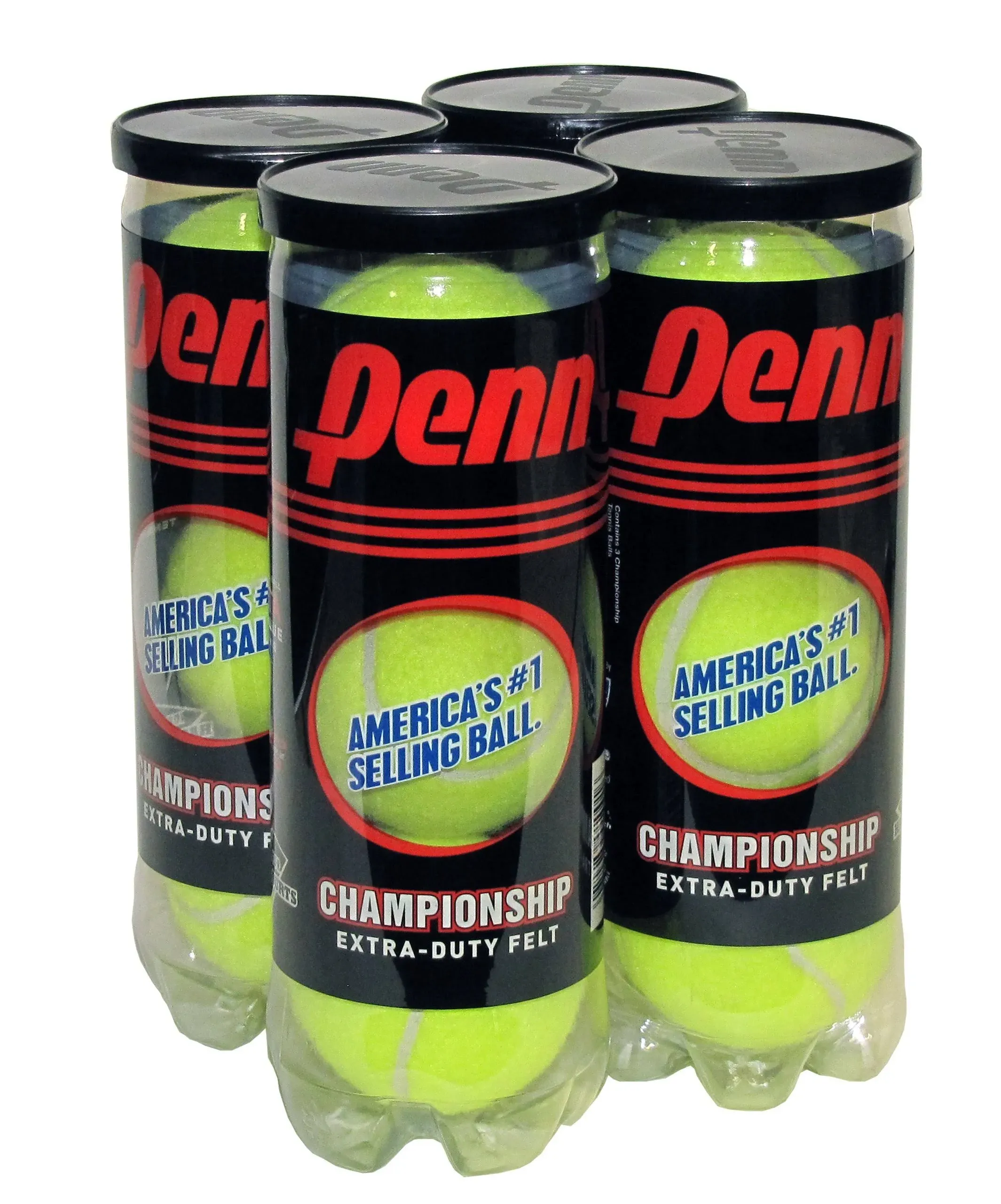 Penn Championship Extra Duty Tennis Balls 4 Cans (12 Balls)