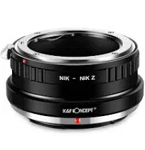 Nikon F/AF AI AI-S Mount Lens to Nikon Z6 Z7 Camera K&F Concept Lens Mount Adapter