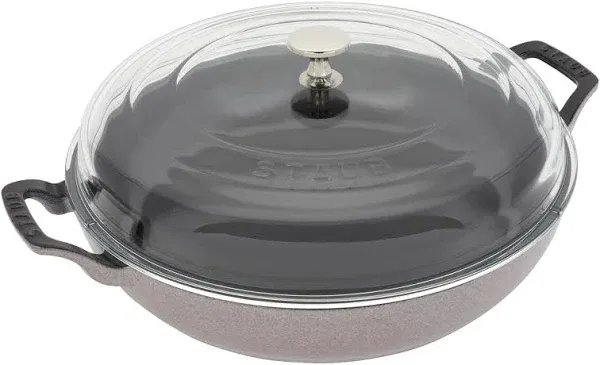 Staub Cast Iron Braiser with Glass Lid