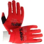 100% iTrack Gloves - Red - Large