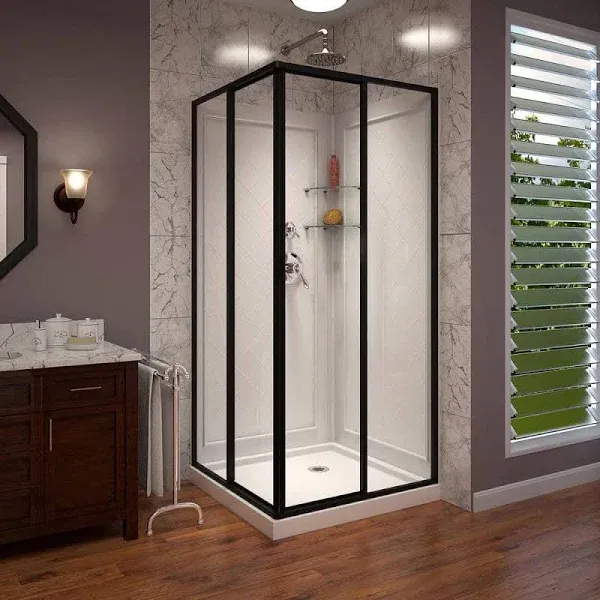 DreamLine Cornerview Framed Sliding Shower Enclosure DL-6150-01