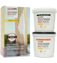 System Three SculpWood Max Putty Epoxy Wood Filler, 2 Gallon Kit