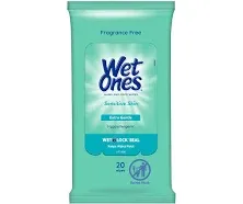 Wet Ones Sensitive Skin Hand Wipes Travel Pack