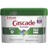 Cascade Platinum ActionPacs Dishwasher Detergent, Fresh Scent