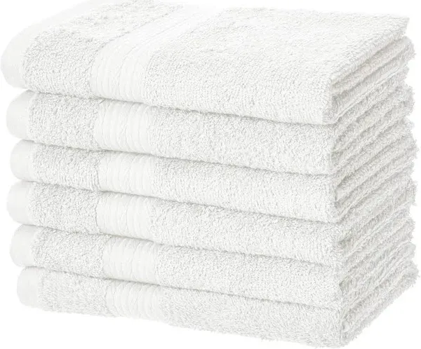 Amazon Basics Fade-Resistant Cotton Hand Towel