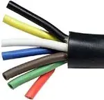 Heavy Duty 14 Gauge 7 Way Conductor Wire RV Trailer Cable Cord TTP 50 at MechanicSurplus.com