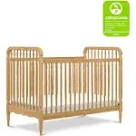 Namesake Liberty 3 in 1 Convertible Spindle Crib with Toddler Bed Conversion Kit - Honey