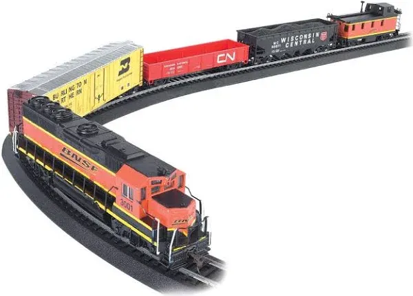 BACHMANN 00706: HO Rail Chief BNSF Diesel Freight Set/GP40