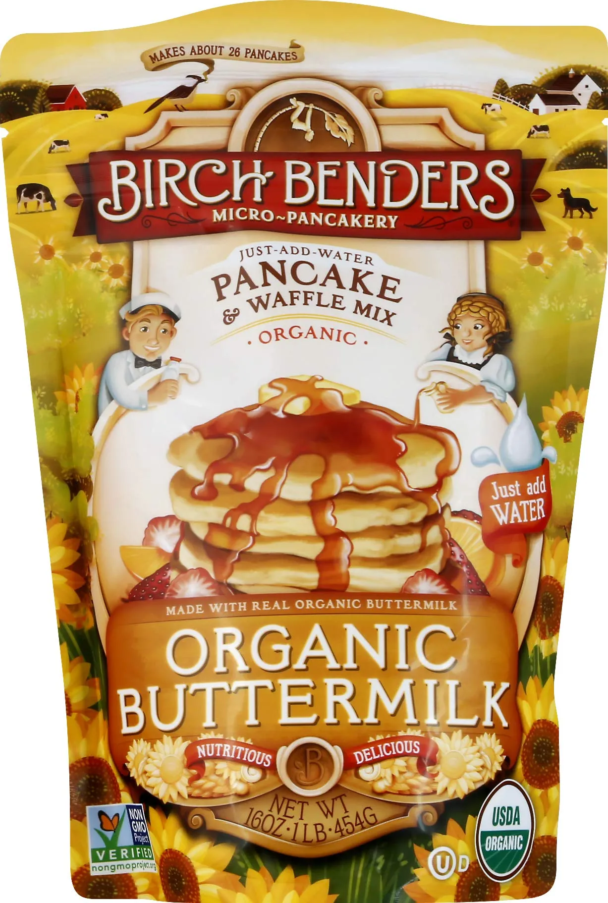 Birch Benders - Pancake And Waffle Mix - Chocolate Chip - Case Of 6 - 16 Oz.