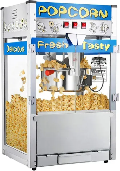 Great Northern Popcorn Pop Heaven Popcorn Machine - 12oz Stainless-Stee<wbr/>l Kett...