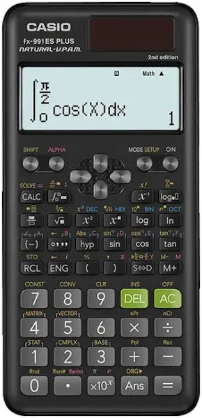 Casio FX-991ES Plus-2nd Edition Scientific Calculator, Black