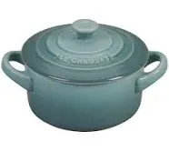 Le Creuset Mini Round Cocotte | Stoneware Olive, 8 fl. oz.