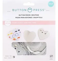 We R Memory Keepers Button Press Refill Pack Kit Heart