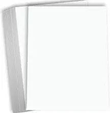 Hamilco White Glossy Cardstock Paper 8 1/2 x 11" 80 lb Cover Card Stock 50 Pack