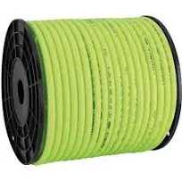 Flexzilla Pro Air Hose, Bulk Plastic Spool, 3/8 in. x 250 ft, Heavy Duty, Lightweight, Hybrid, ZillaGreen - HFZ38250YW & Pro Air Hose Reusable Fitting, 3/8 in. - RP900375