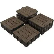 12 in. x 12 in. Interlocking Patio Deck Tiles (Pack of 27 Tiles)