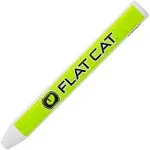 Flat Cat Original Standard Golf Putter Grip, Male, White/lime